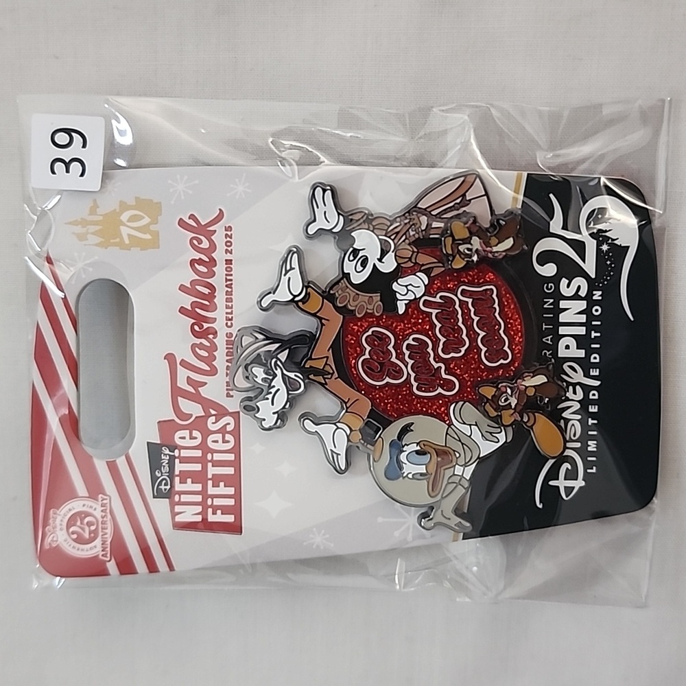 Disneyland Niftie Fifties Flashback Goodbye Le 800 Trading Pin
